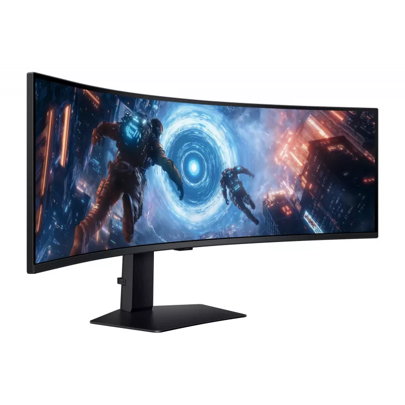 Samsung G91F datora monitors 124.5 cm (49 collu) 5120 x 1440 pikseļi Dual QHD LCD melns