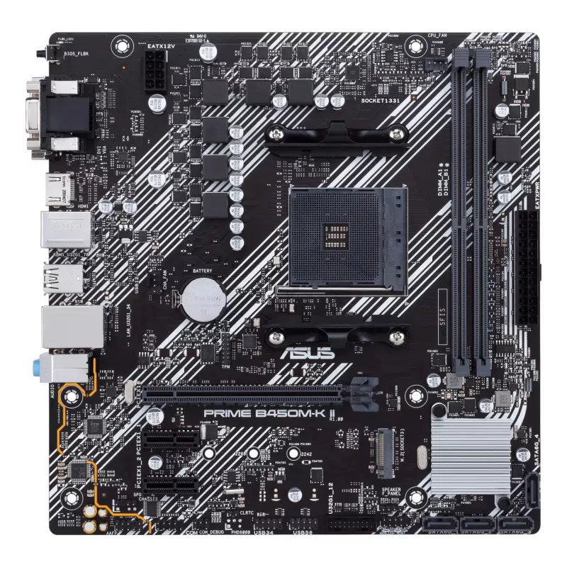 ASUS Prime B450M-K II AMD B450 Socket AM4 micro ATX