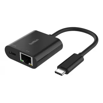 BELKIN USB-C uz Ethernet + uzlādes adapteris 100 W PD