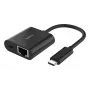 BELKIN USB-C uz Ethernet + uzlādes adapteris 100 W PD
