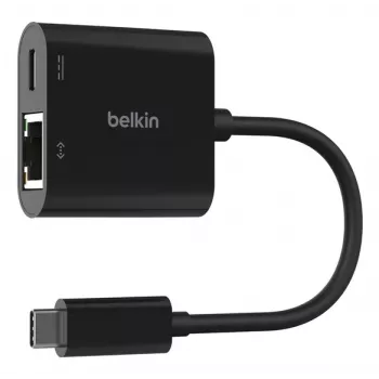 BELKIN USB-C uz Ethernet + uzlādes adapteris 100 W PD