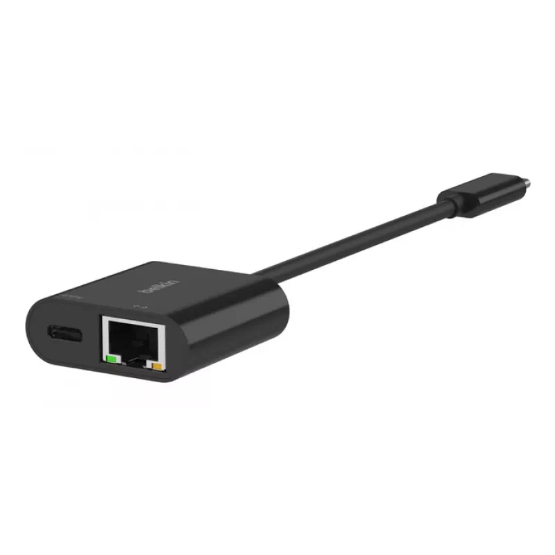 BELKIN USB-C uz Ethernet + uzlādes adapteris 100 W PD