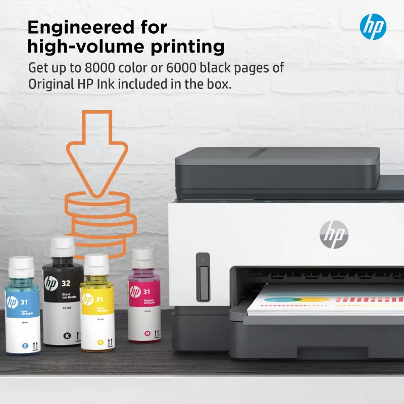 HP Smart Tank 7305 Bezvadu daudzfunkciju krāsu printeris, abpusējā drukāšana; kopētājs, skeneris