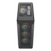 GENESIS Irid 505 ARGB Midi Tower Melns, Caurspīdīgs