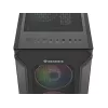 GENESIS Irid 505 ARGB Midi Tower Melns, Caurspīdīgs