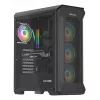 GENESIS Irid 505 ARGB Midi Tower Melns, Caurspīdīgs