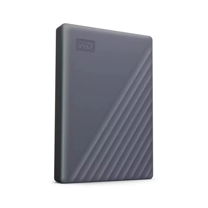 WESTERN DIGITAL Portable Hard Drive - My Passport - 2TB - USB-C/A 3.2 Gen 1 - pelēka