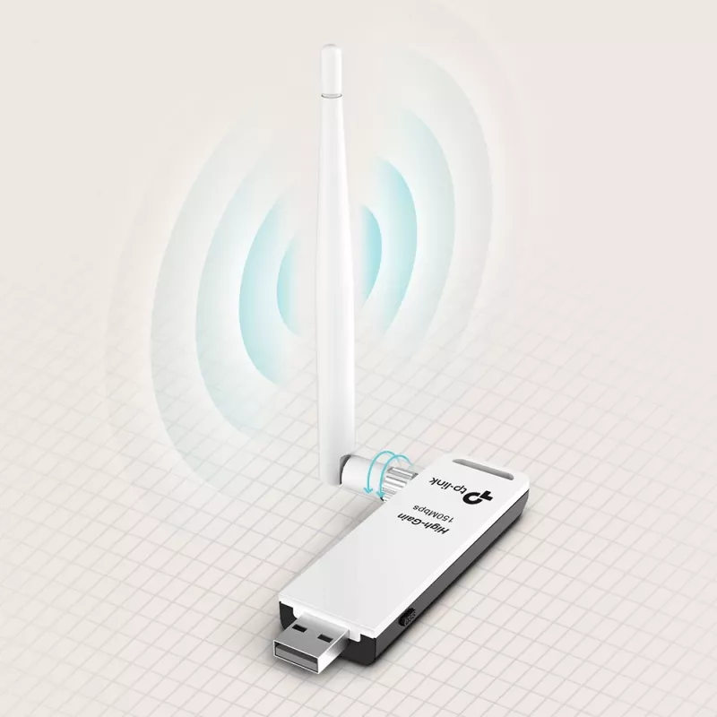 Tīkla karte TP-Link TL-WN722N, WLAN 150 Mbit/s, USB, Wi-Fi 4, 2.4 GHz