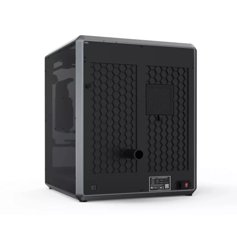 3D printeris Creality K1 Max — drukas laukums 300×300×300 mm, slāņa biezums 0,10–0,35 mm, skārienvadība, melns