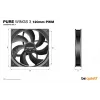 be quiet Pure Wings 3 120mm PWM datora korpusa ventilators 12 cm Melns 1 gab.