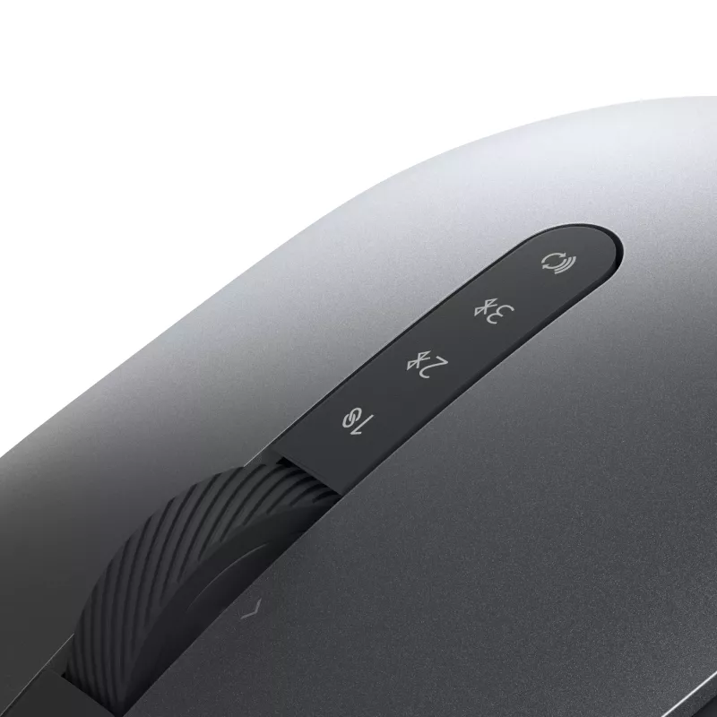 DELL Pro Plus pele - MS5320W, labā roka, optiskā, RF bezvadu + Bluetooth, 1600 DPI, pelēka, titāna