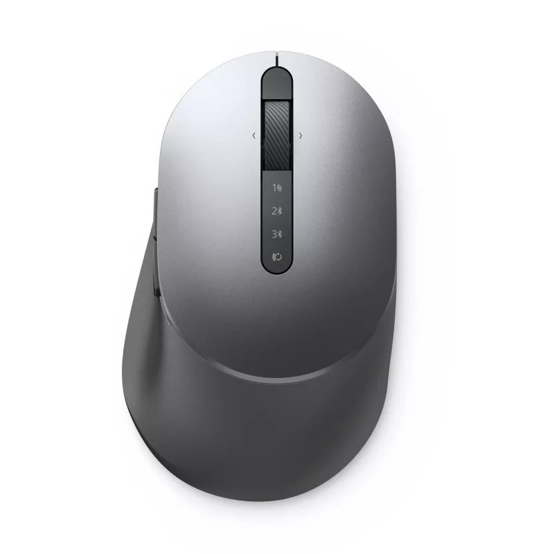 DELL Pro Plus pele - MS5320W, labā roka, optiskā, RF bezvadu + Bluetooth, 1600 DPI, pelēka, titāna