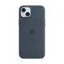 APPLE Apple silikona maciņš ar MagSafe iPhone 15 Plus Storm Blue