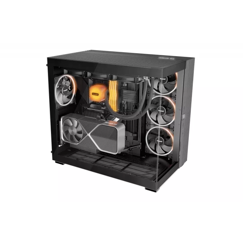 be quiet! Light Wings 140 mm PWM Reverse Melns datora korpusa ventilators 14 cm 1 gab.