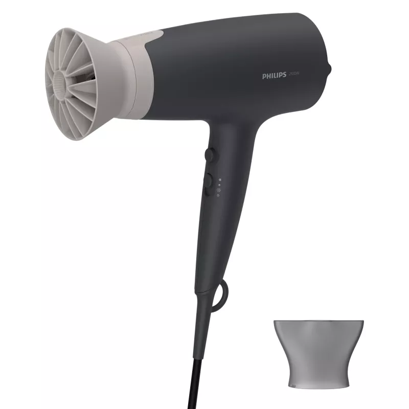 Matu žāvētājs Philips 3000 series BHD351/10 — 2100 W, jonizācija, 6 siltuma/6 ātruma iestatījumi, aukstā gaisa pūtiens, koncentrācijas uzgalis