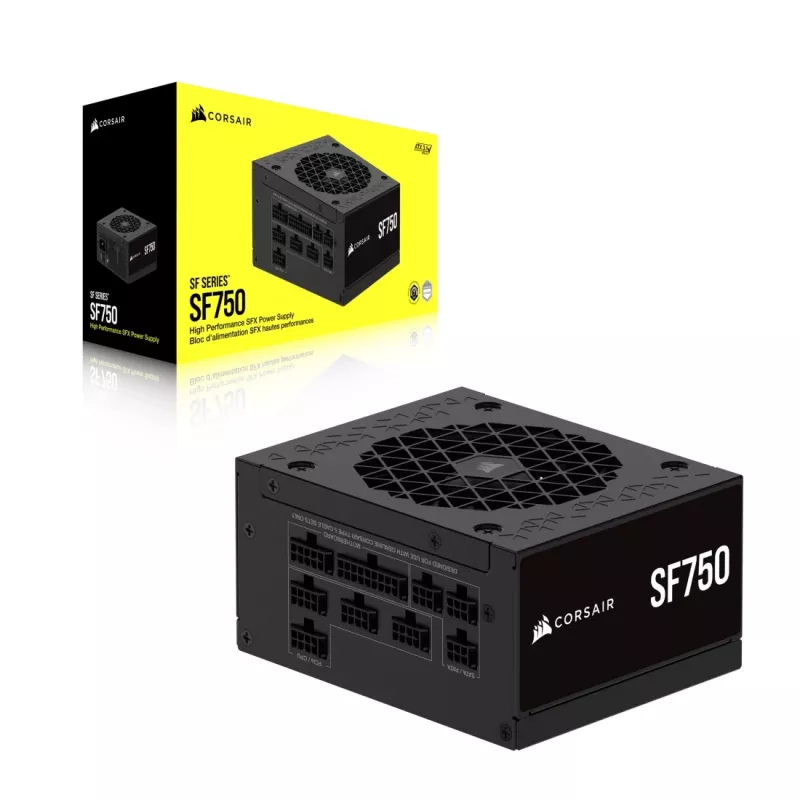 CORSAIR Barošanas bloks - Sf Series Sf750 Pilnībā modulārs 80 Plus Platinum SFX barošanas bloks