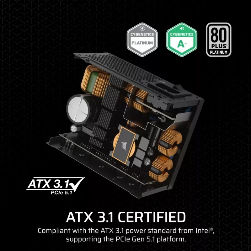 CORSAIR Barošanas bloks - Sf Series Sf750 Pilnībā modulārs 80 Plus Platinum SFX barošanas bloks