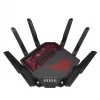 ASUS ROG Rapture GT-BE19000 bezvadu maršrutētājs Multi-Gigabit Ethernet Tri-band (2,4 GHz / 5 GHz / 6 GHz) Melns, Sarkans