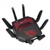 ASUS ROG Rapture GT-BE19000 bezvadu maršrutētājs Multi-Gigabit Ethernet Tri-band (2,4 GHz / 5 GHz / 6 GHz) Melns, Sarkans