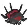 ASUS ROG Rapture GT-BE19000 bezvadu maršrutētājs Multi-Gigabit Ethernet Tri-band (2,4 GHz / 5 GHz / 6 GHz) Melns, Sarkans