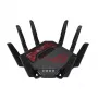 ASUS ROG Rapture GT-BE19000 bezvadu maršrutētājs Multi-Gigabit Ethernet Tri-band (2,4 GHz / 5 GHz / 6 GHz) Melns, Sarkans