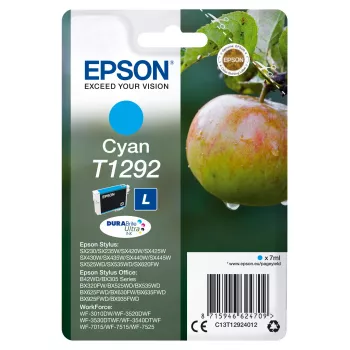 Epson Singlepack ciāna T1292 DURABrite Ultra tinte, zilā krāsa, 7 ml, 1 gab., 474 lapas