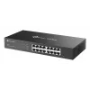Pārvaldāms L2 Gigabitu Ethernet slēdzis TP-Link Omada ES216G — 16 x RJ-45 10/100/1000, 32 Gbit/s, 8000 MAC, melns, stiprināms statīvā