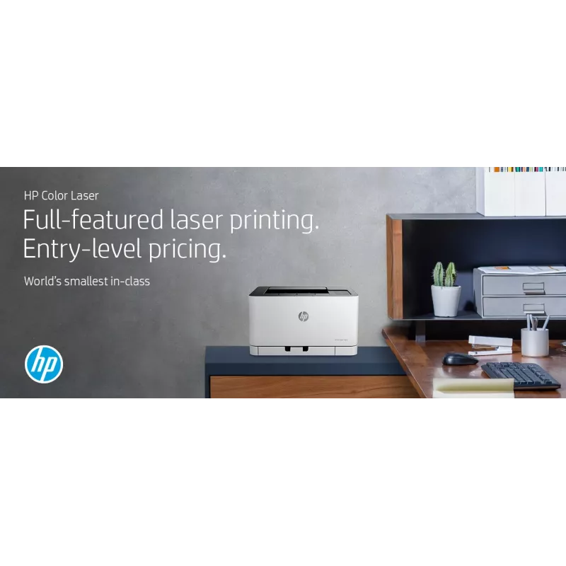 HP Color Laser 150nw, lāzerprinteris, krāsu, 600 x 600 DPI, A4, 18 ppm, abpusējā drukāšana