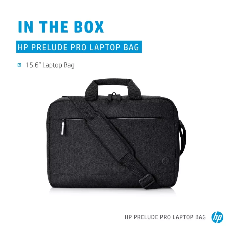 Messenger case HP Prelude Pro 15.6-inch laptop bag, fabric, pelēka, fits up to 39.6 cm, weight 380 g