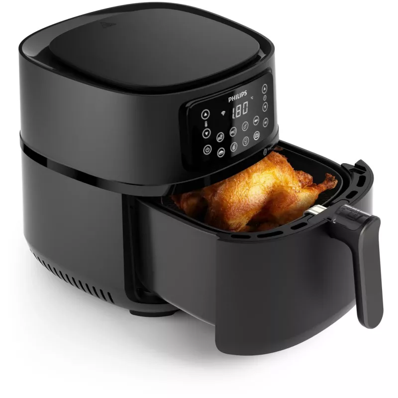 Philips 5000 sērijas gaisa fritieris HD9285/90 XXL Connected, karstā gaisa fritieris, 7,2 L, 1,4 kg, Rapid Air, 40 °C, 200 °C