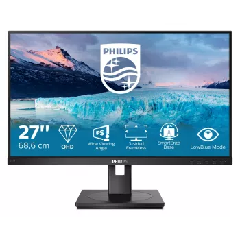 Philips S Line 275S1AE/00 datora monitors 68,6 cm (27 collas) 2560 x 1440 pikseļi 2K Ultra HD LCD Melns