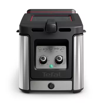 Tefal Clear Duo FR600D10 frī katls, 3,5 l, 2000 W, nerūsējošais tērauds / melns