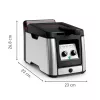 Tefal Clear Duo FR600D Viena 0,65 L Brīvstāvoša 2000 W fritieris Melns, nerūsējošais tērauds
