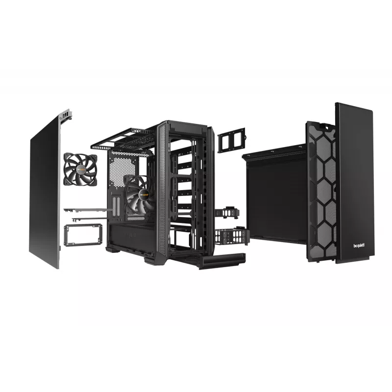 PC korpuss be quiet! Silent Base 601 Midi Tower Melns