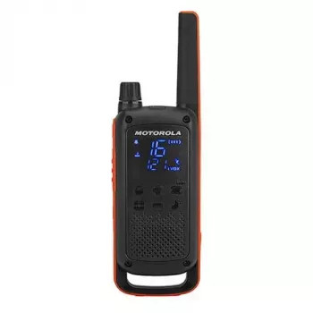 Divvirzienu rācija Motorola Talkabout T82, 16 kan., 500 mW, līdz 10 km diapazons, NiMH uzlādējams, micro-USB, LED displejs