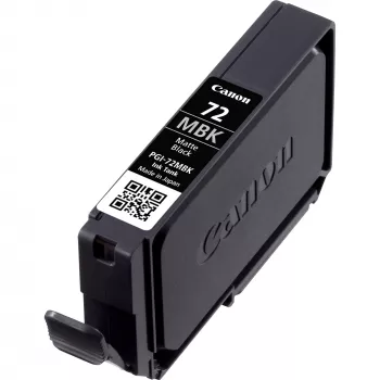 Canon PGI-72MBK matēta melna tintes kasetne, Standarta ražības, matēta melna, Krāsvielu tinte, 1 gab., 1640 lapas