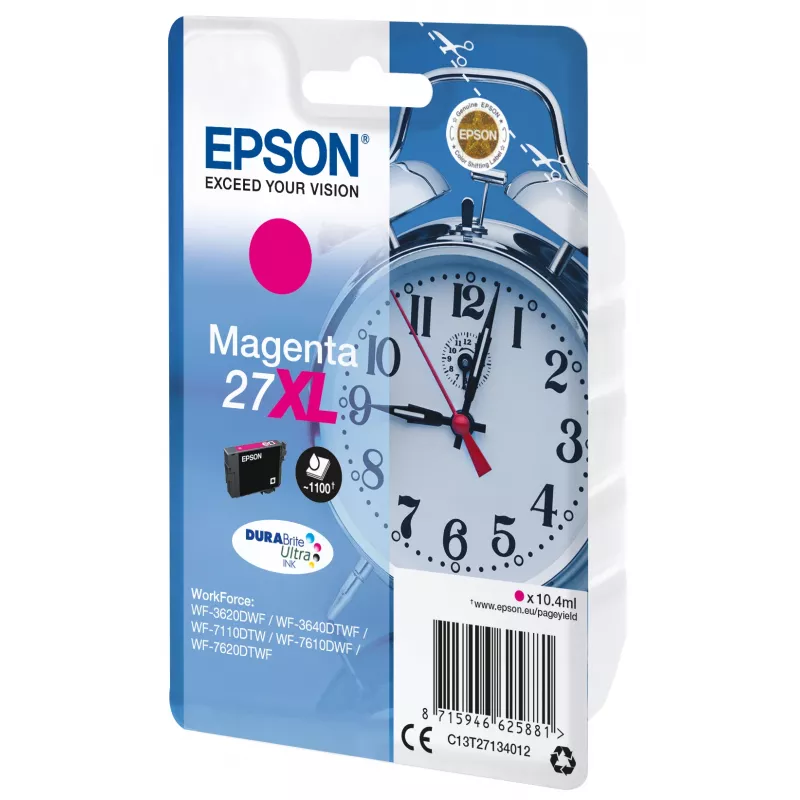 Epson Modinātājpulkstenis Singlepack fuksīna 27XL DURABrite Ultra Tinte
