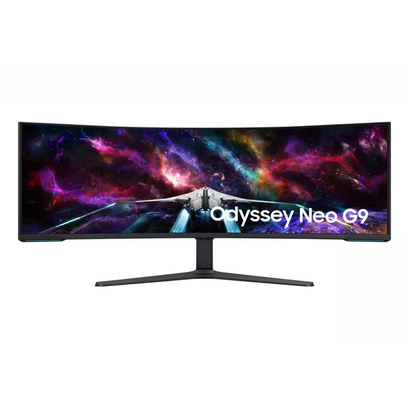 Samsung G95NC datora monitors 144,8 cm (57 collas) 7680 x 2160 pikseļi Dual UHD LED melns, balts