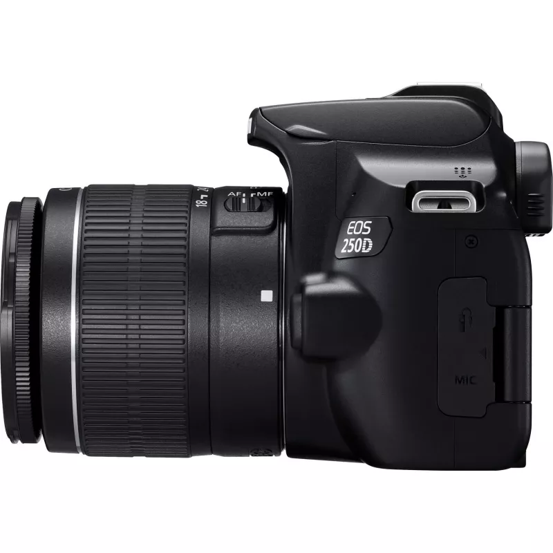 Canon EOS 250D + EF-S 18-55mm f/3.5-5.6 III SLR kameras komplekts 24,1 MP CMOS 6000 x 4000 pikseļi Melns