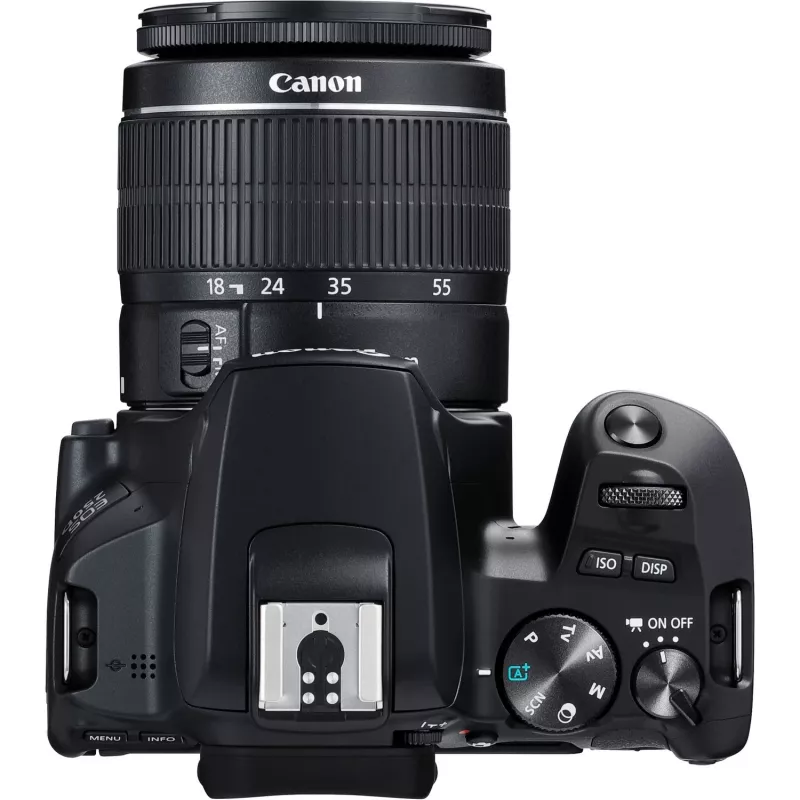 Canon EOS 250D + EF-S 18-55mm f/3.5-5.6 III SLR kameras komplekts 24,1 MP CMOS 6000 x 4000 pikseļi Melns