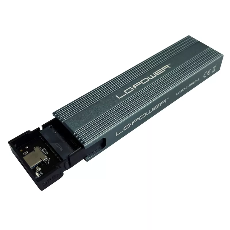 LC-POWER SSD korpuss - M.2 LC-M2-C-MULTI-3 Lc-power USB3.2 M.2-SSD-geh (NVMe & SATA)