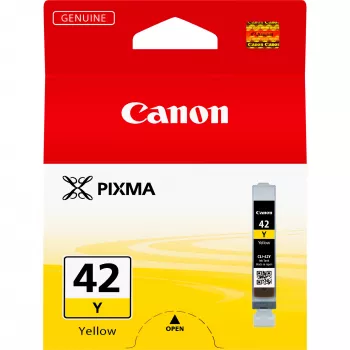Canon CLI-42Y dzeltena tintes kasetne, standarta ietilpība, dzeltena, pigmenta bāzes tinte, 1 gab., 284 lapaspuses