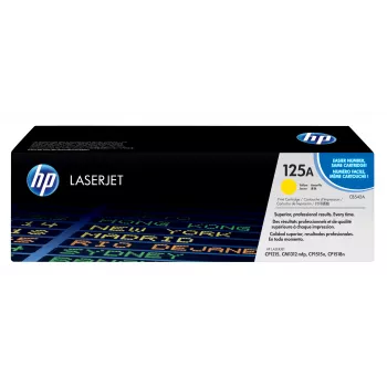 HP 125A dzeltena originala LaserJet tonera kasetne, 1400 lpp., 1 gab.