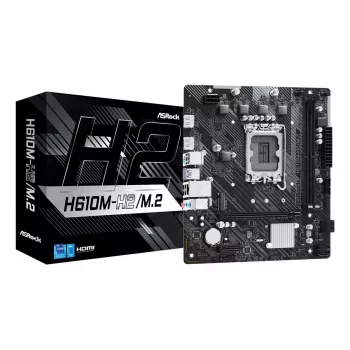 ASRock mātesplate H610M-H2/M.2 LGA1700 Intel H610 2 X DDR4 2 X HDMI 2.1 TMDS saderīga mATX