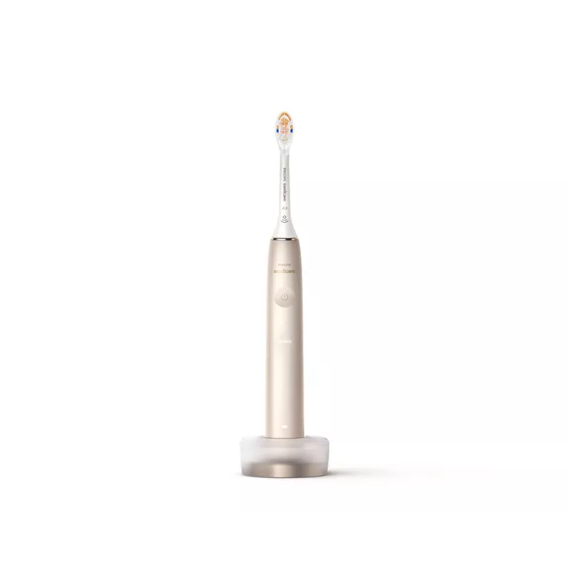 Philips Sonicare DiamondClean Prestige 9900 sērija DiamondClean Prestige HX9992/11 skaņas elektriskā zobu birste ar SenseIQ - šampanietis