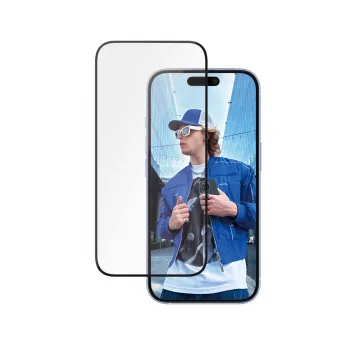 PanzerGlass ® Keramikas ekrāna aizsargs iPhone 16 | 15 | Ultra-Wide Fit ar EasyAligner
