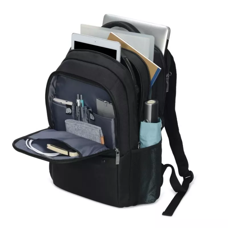 DICOTA Eco Backpack Select - 13-15.6in portatīvā datora mugursoma - melna / pārstrādāts PET