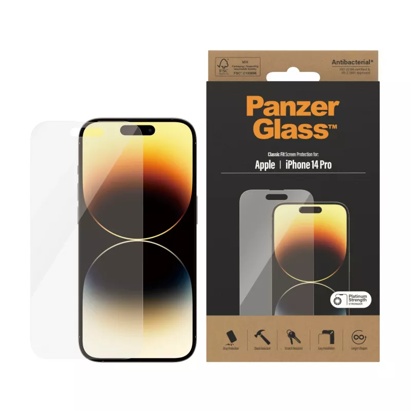 Ekrāna aizsargs PanzerGlass Apple iPhone 14 Pro Classic Fit