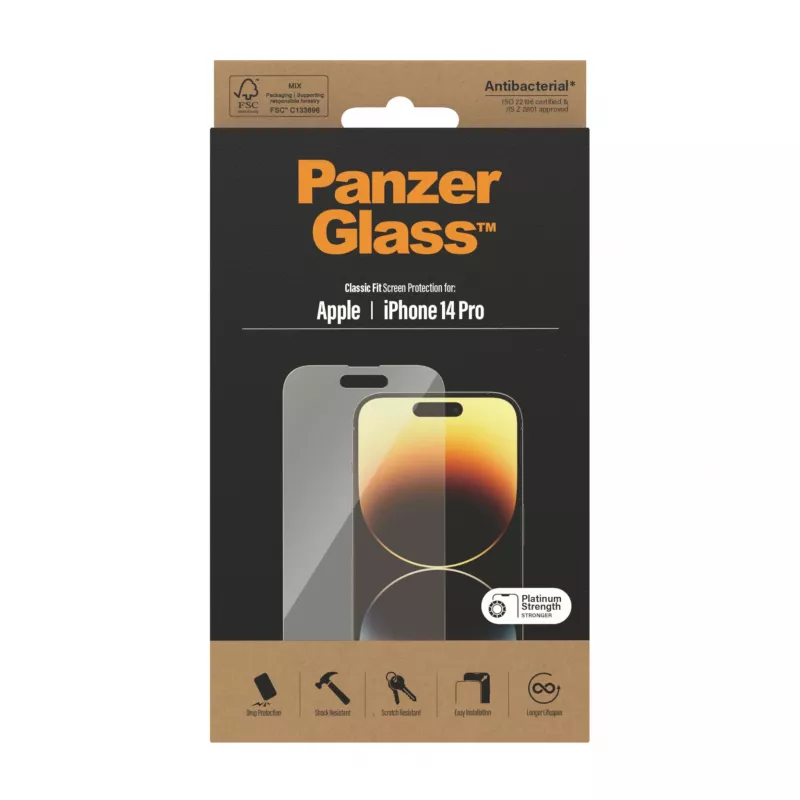 Ekrāna aizsargs PanzerGlass Apple iPhone 14 Pro Classic Fit