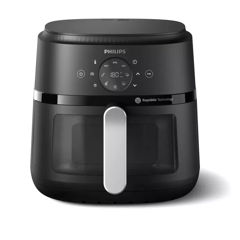 Karstā gaisa fritieris Philips NA231/00 2000 Series — 6,2 L, 1700 W, 13 programmas, Rapid Air zema tauku satura tehnoloģija